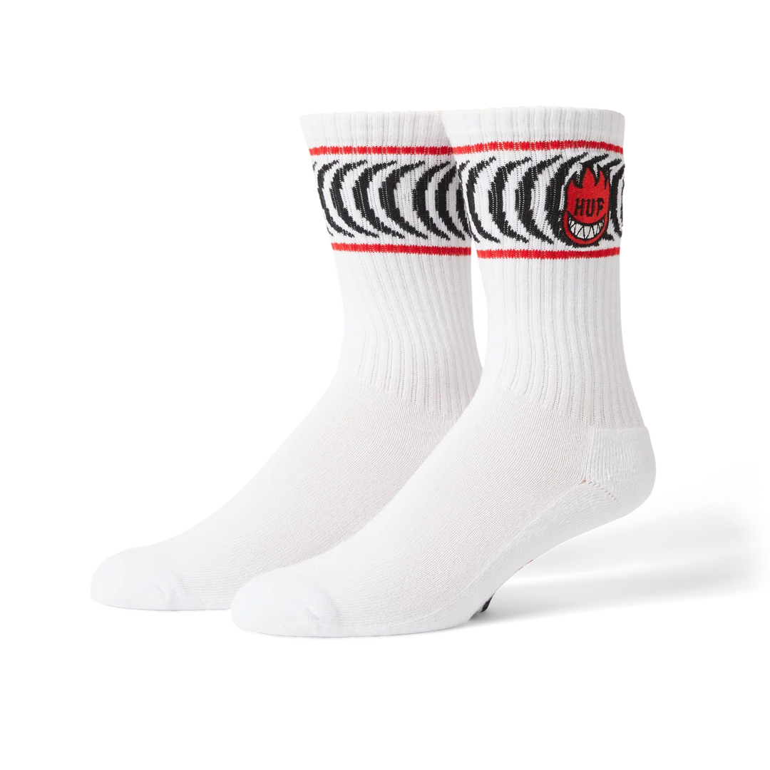 Huf x Spitfire Spiral Sock White