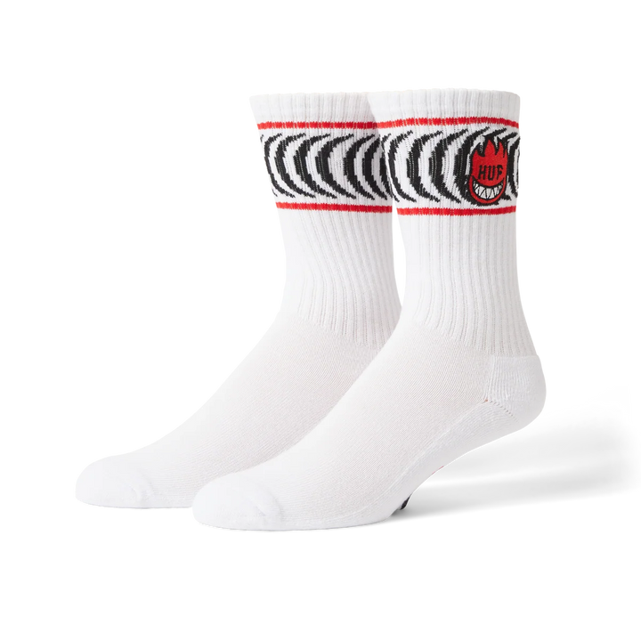 Huf x Spitfire Spiral Sock White