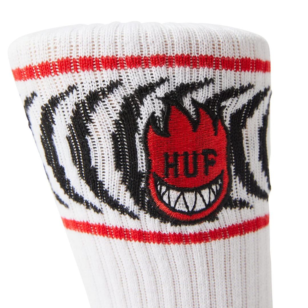 Huf x Spitfire Spiral Sock White