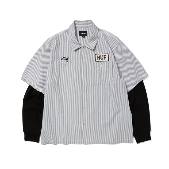 Huf x Spitfire Union Work Shirt Black/White