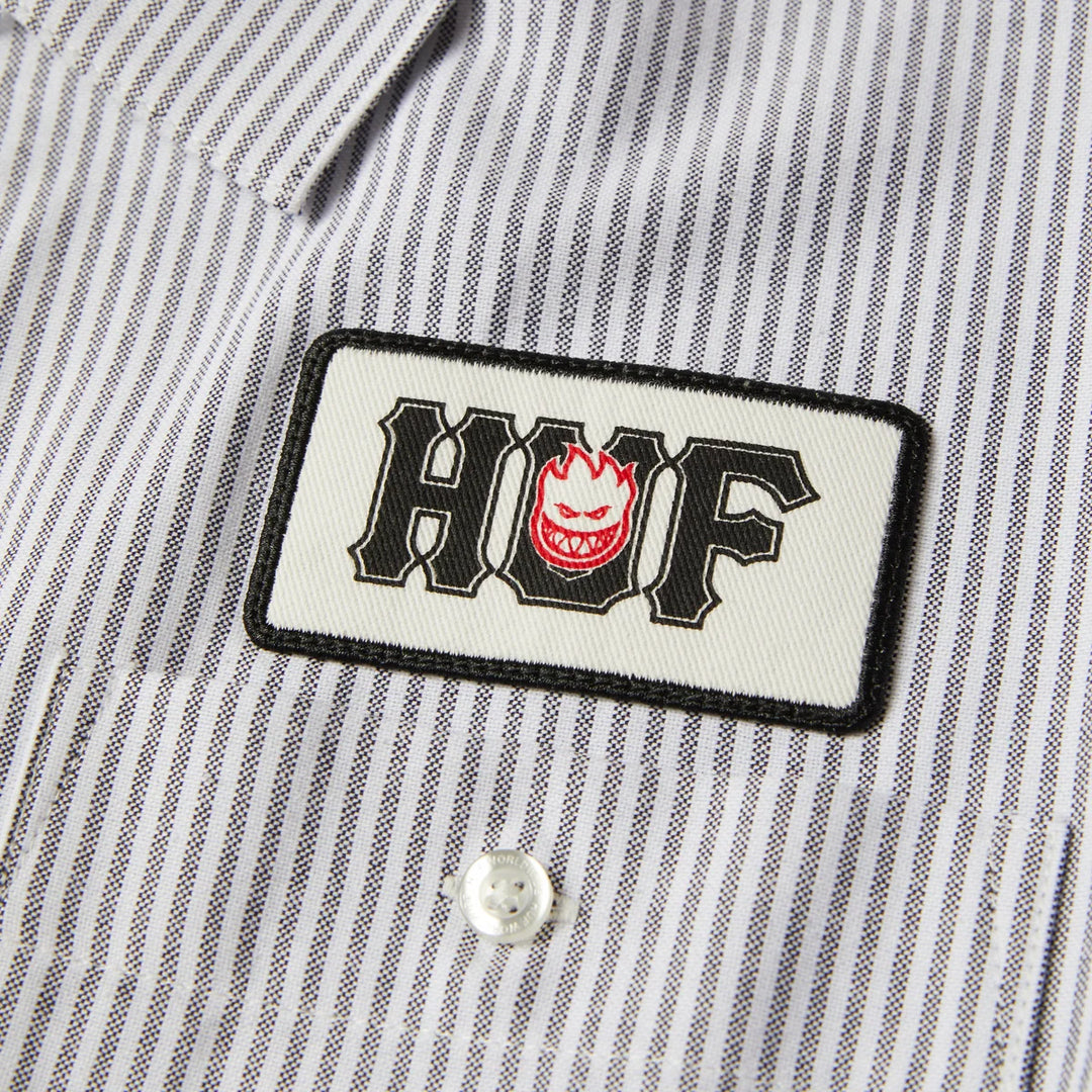Huf x Spitfire Union Work Shirt Black/White