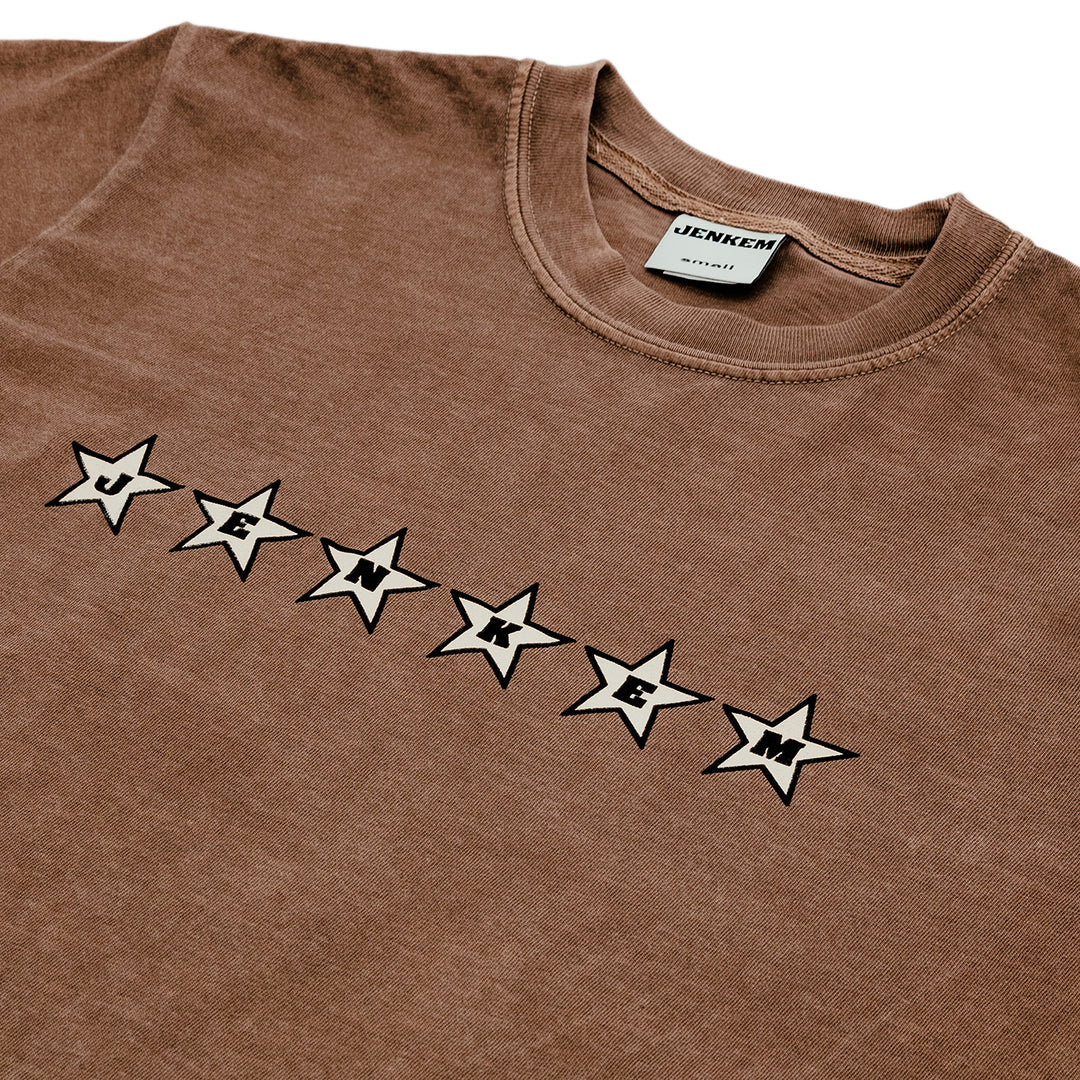 Jenkem 6 Star Tee Burgundy