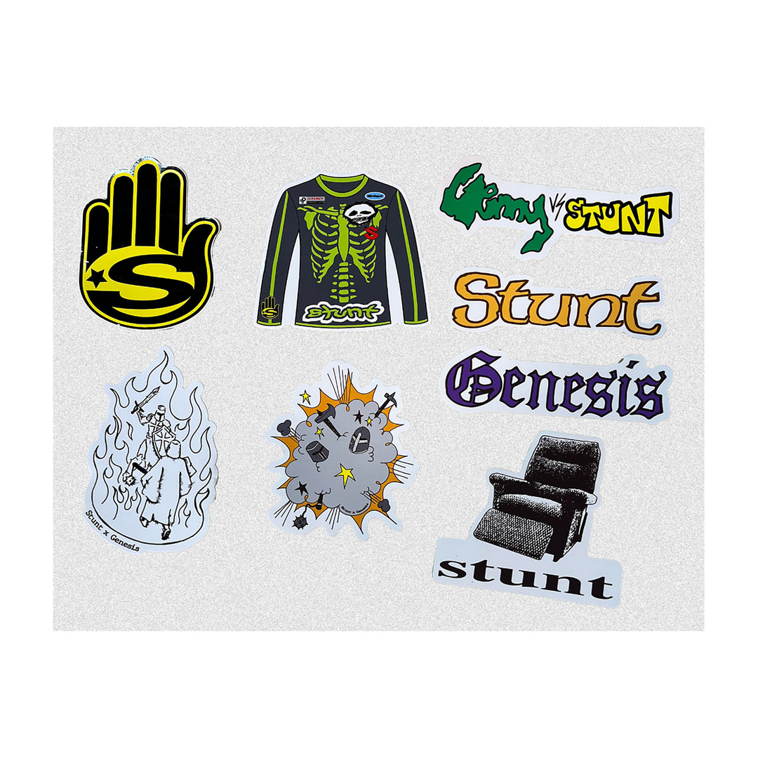 Stunt x Genesis Sticker Pack (5 Stickers)