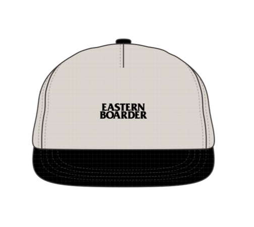 Eastern Boarder Stacked Logo UV Lite Hat Stone/Black