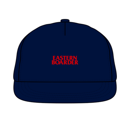 Eastern Boarder Stacked Logo Hat Navy/Scarlet