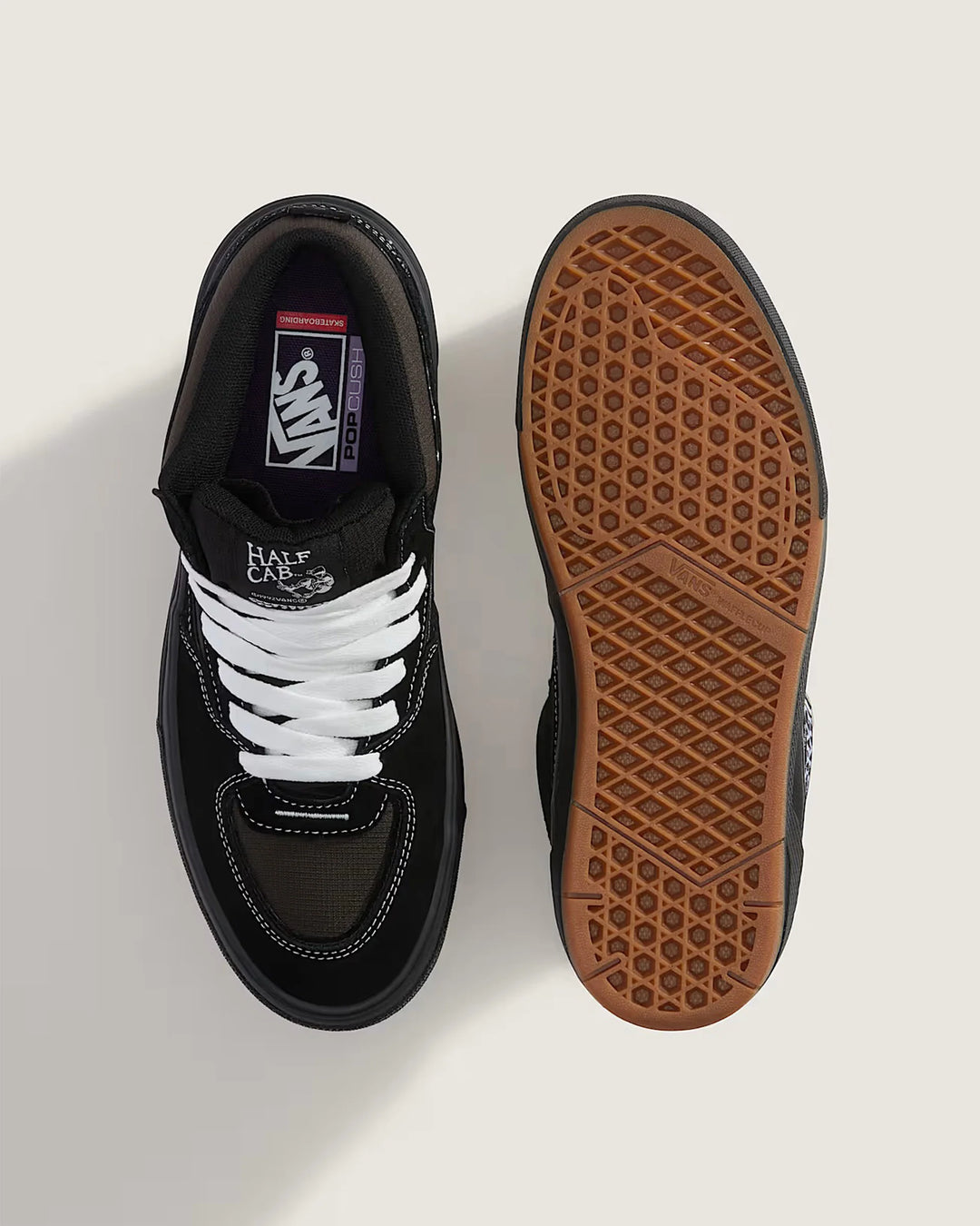 Vans Skate Half Cab Wafflecup Black/Asphalt – Eastern Boarder Vans Skate Half Cab Wafflecup Black/Asphalt – Eastern Boarder
