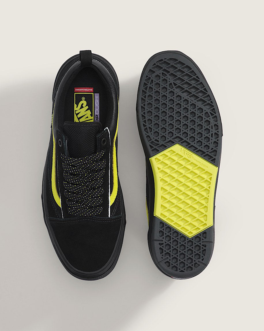 Vans Skate Old Skool Wafflecup Reflective Black/Lime