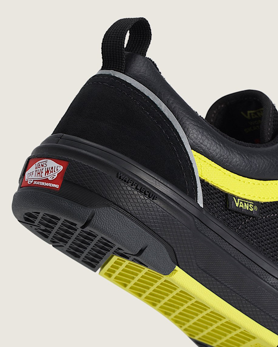 Vans Skate Old Skool Wafflecup Reflective Black/Lime