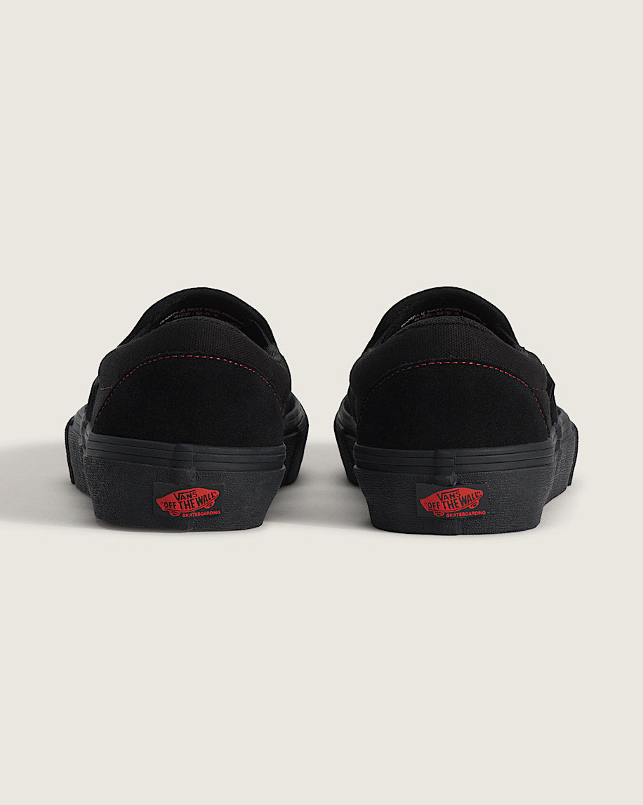 Vans Skate Slip On Black/Black/Red