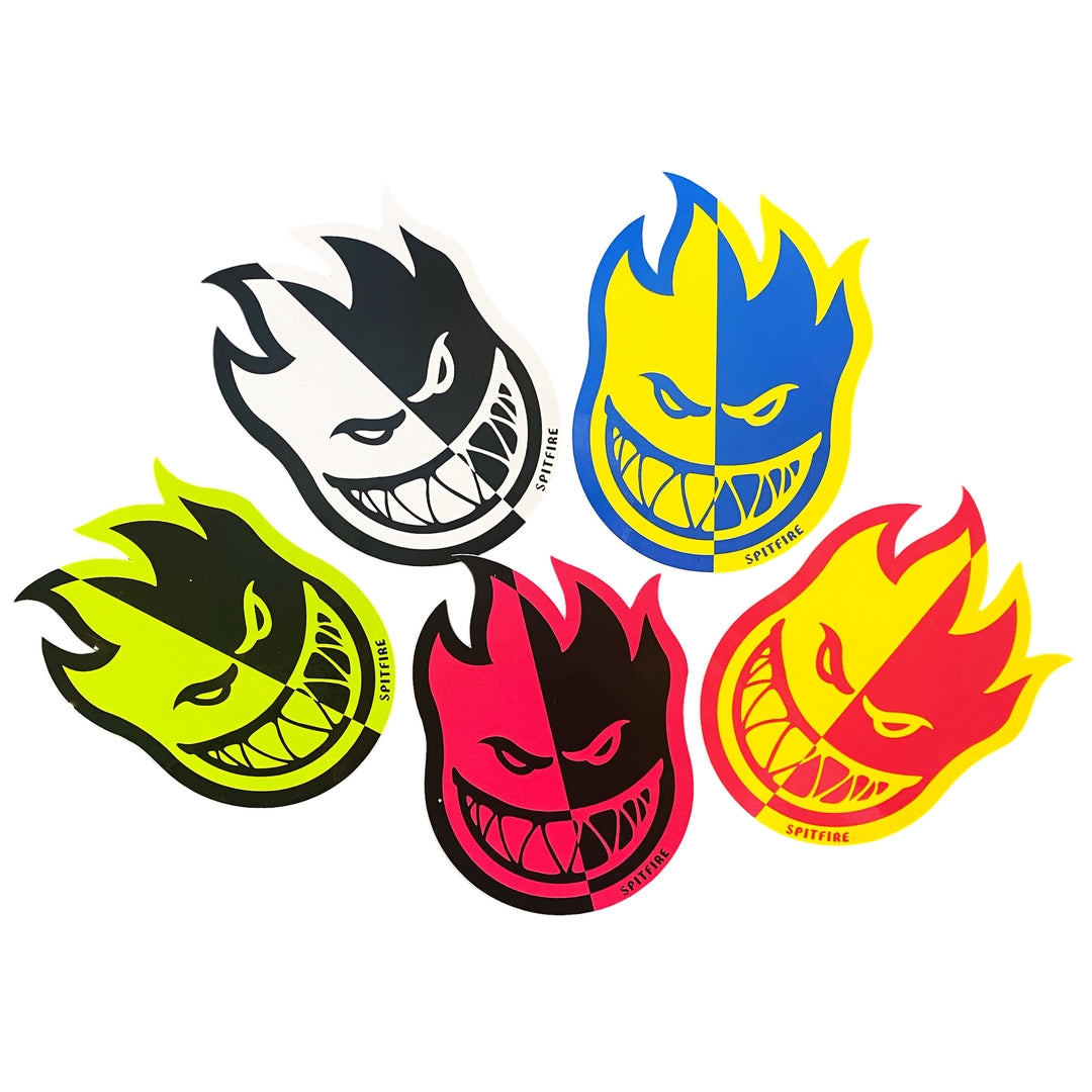Spitfire Fireball Sticker - 2 Tone Fill (5 Pack)