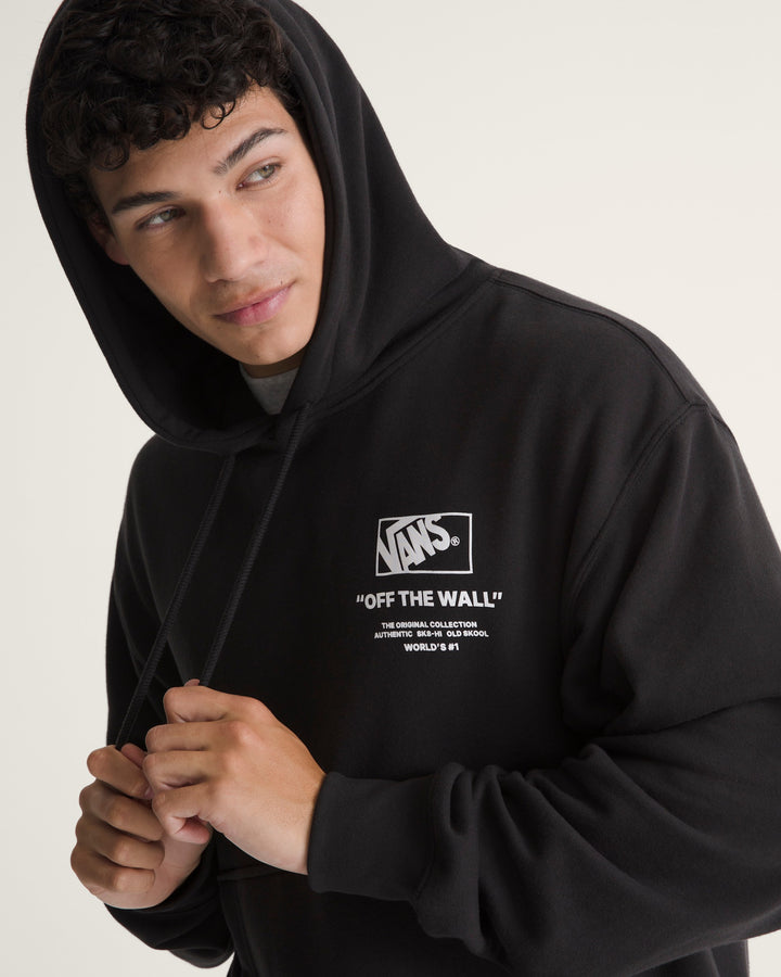 Vans Stacked Hi Pullover Hoodie Black / White