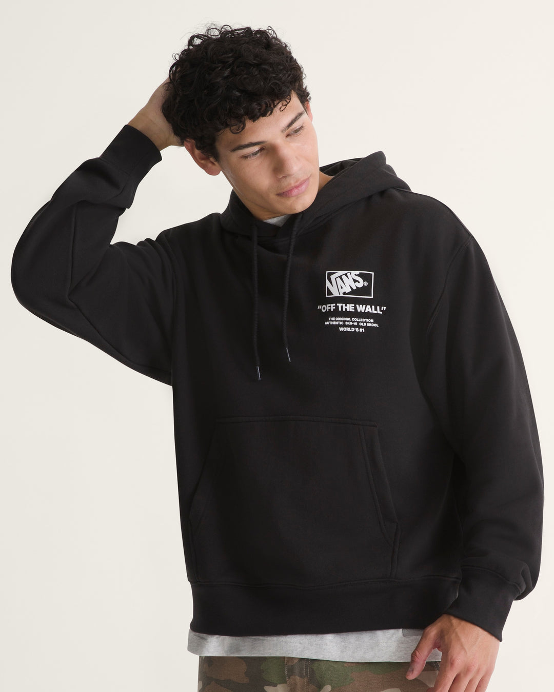 Vans Stacked Hi Pullover Hoodie Black / White