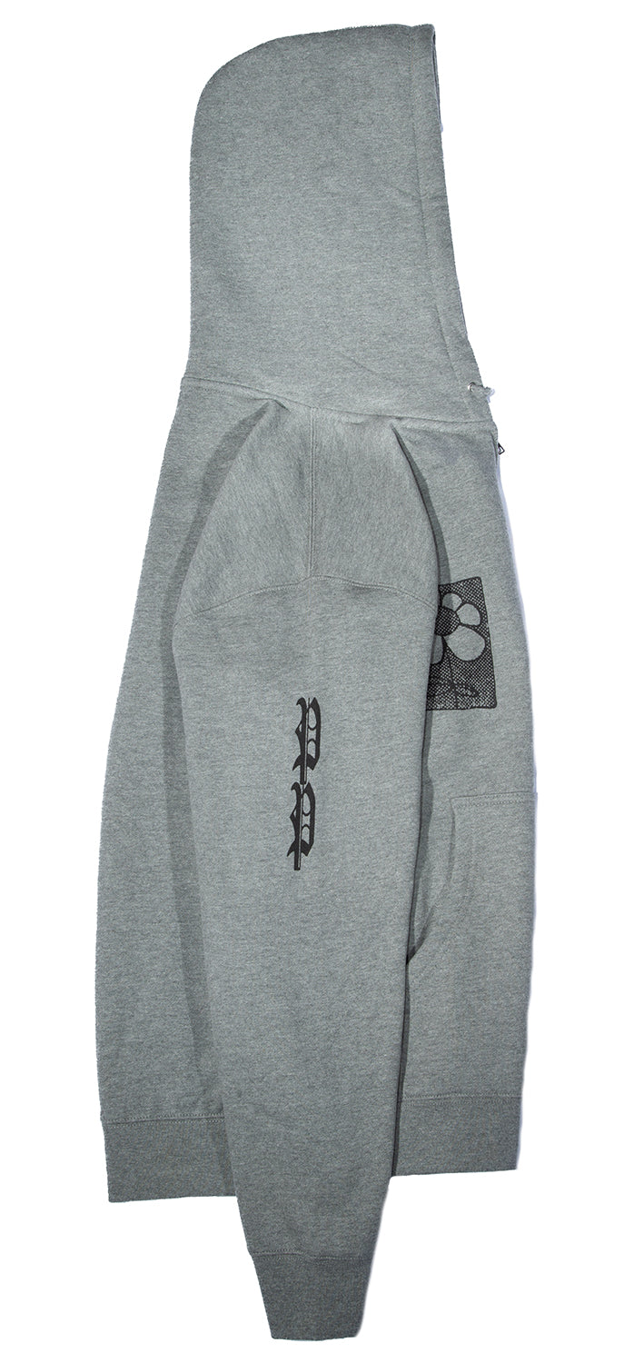 Public Sum Zip Up Hoodie Gray