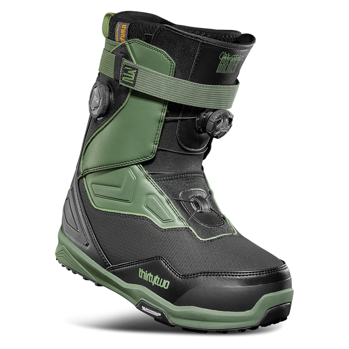 Thirty Two Men's TM-2 XLT (Double BOA®) X Grenier Snowboard Boots - Black/Green