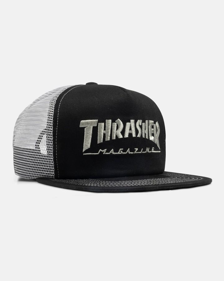 Thrasher Mag Logo Trucker Hat - Black/Gray