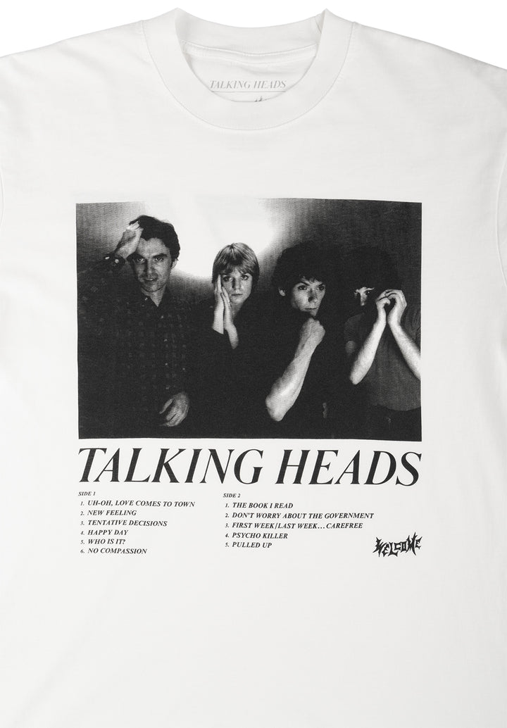 Welcome x Talking Heads Track List Tee White