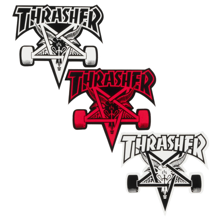 Thrasher Skate Goat Sticker (3 Pack) 4" Wide