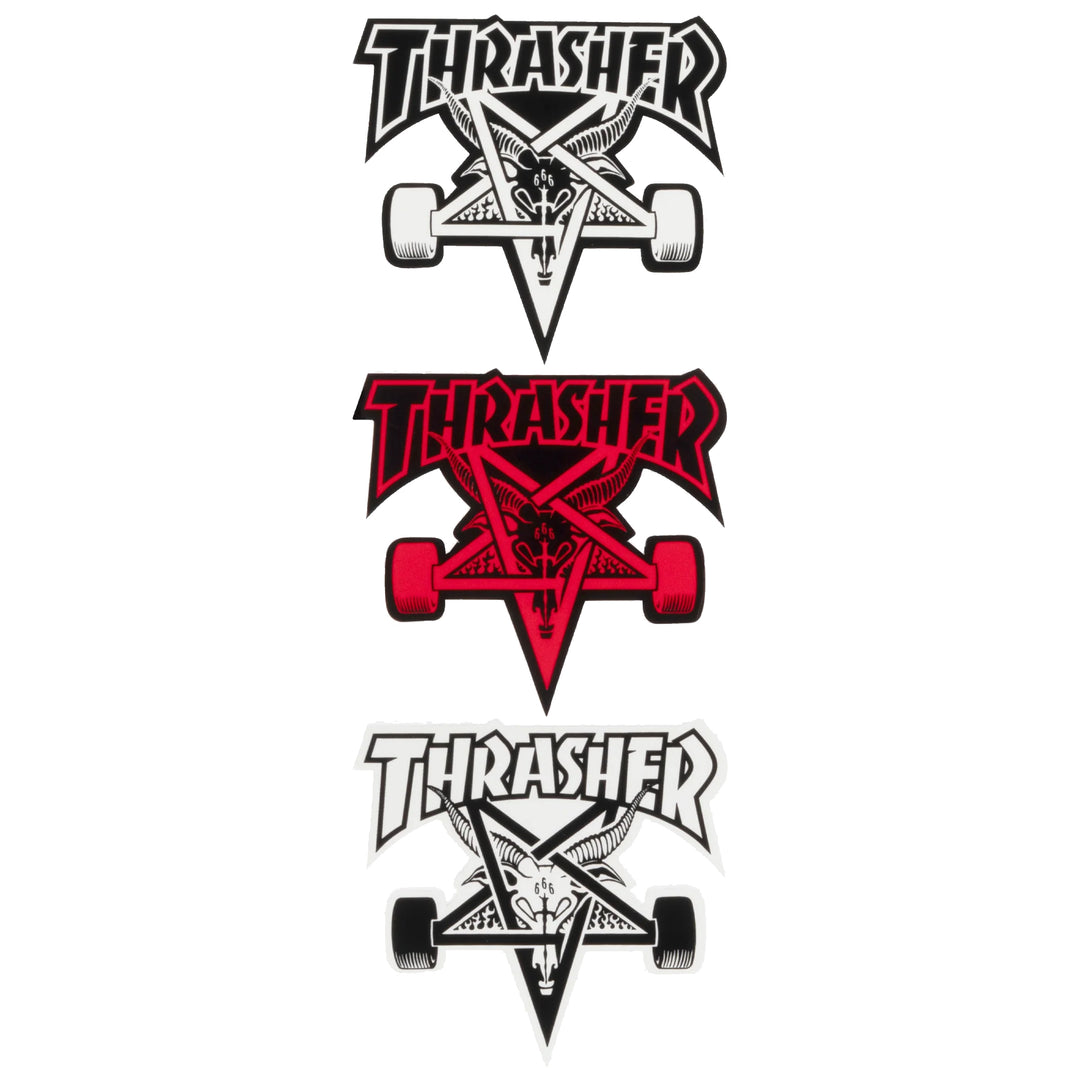 Thrasher Skate Goat Sticker (3 Pack) 4" Wide