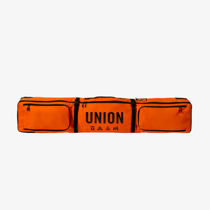 Union Wheeled Snowboard Board Bag Orange