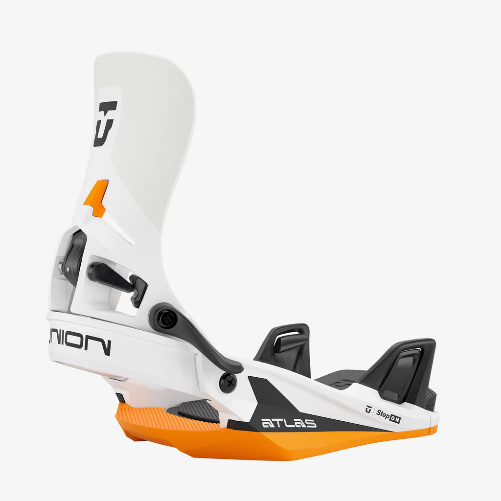Union Atlas Step On Snowboard Bindings White/Orange