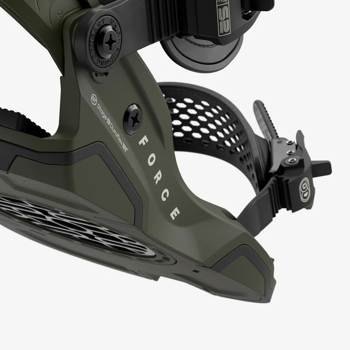 Union Force Snowboard Bindings Army Green