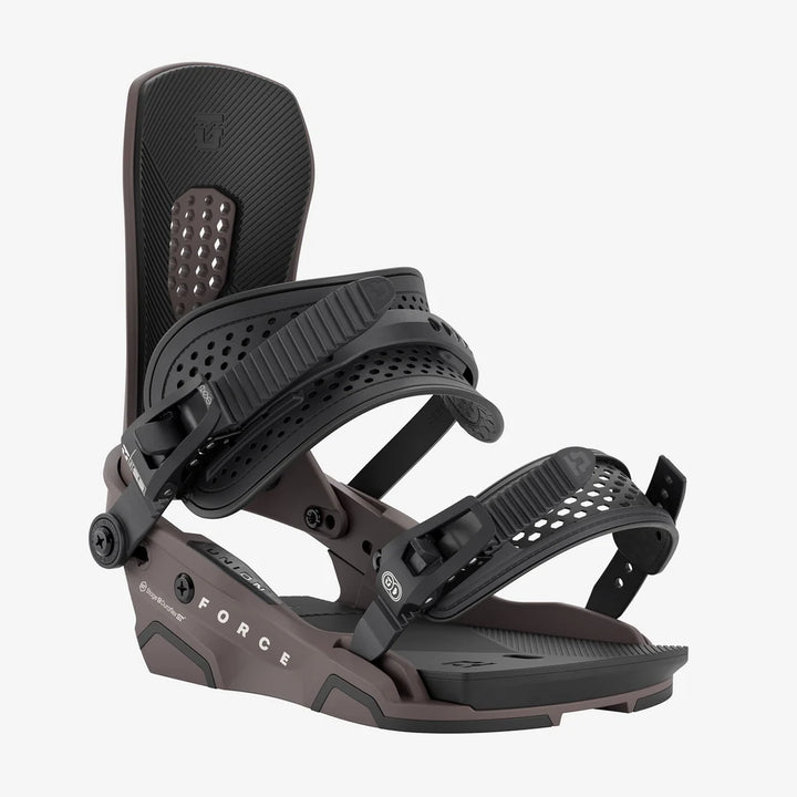 Union Force Snowboard Bindings Brown