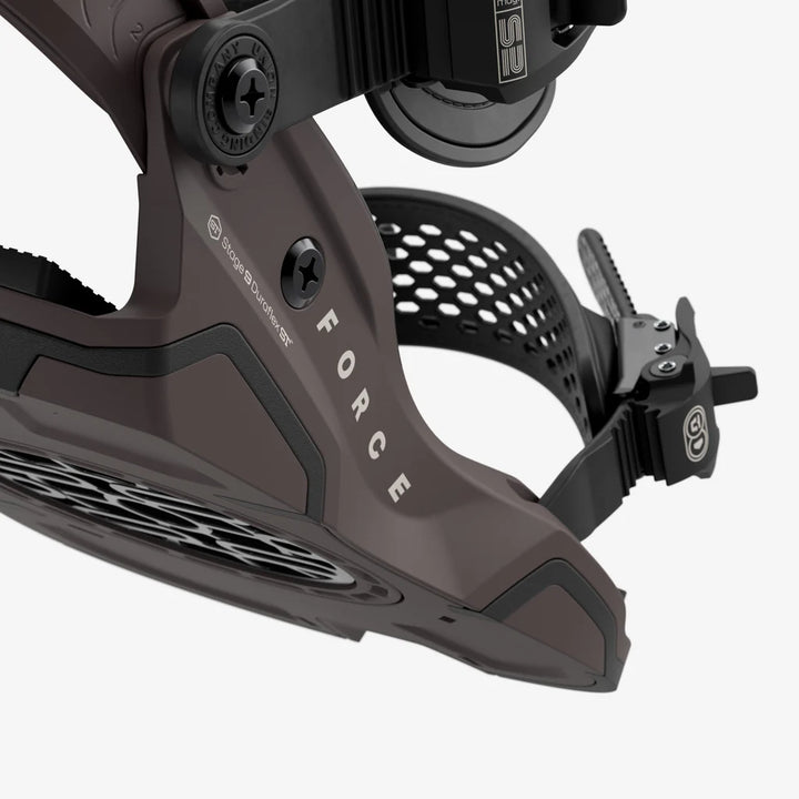 Union Force Snowboard Bindings Brown