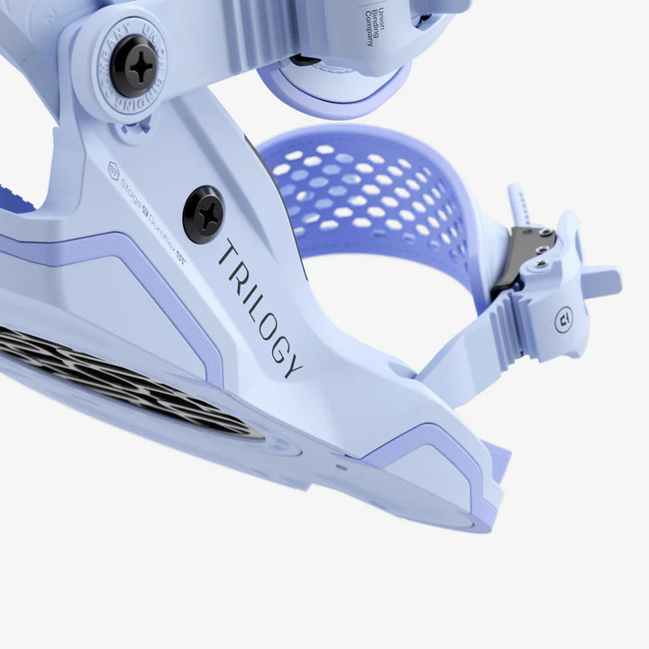 Union Trilogy Snowboard Bindings Light Blue