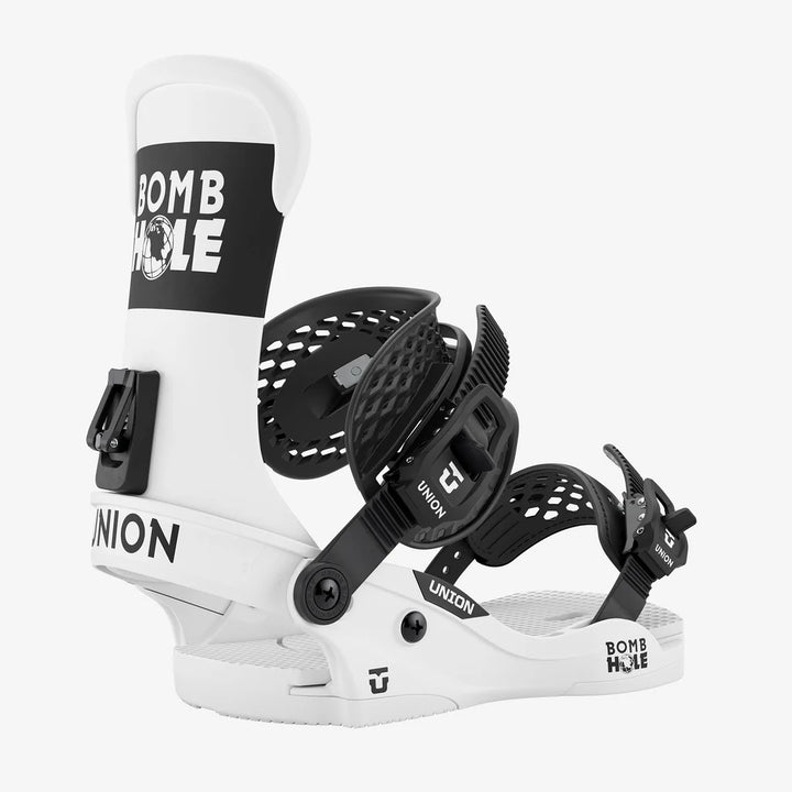 Union x Bomb Hole Force Classic Snowboard Bindings - White