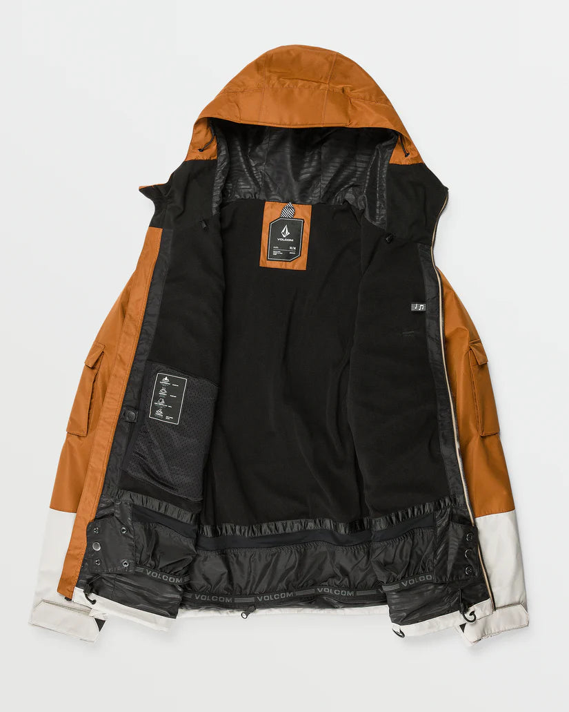 Volcom Nightbreaker 20k Jacket Chestnut Brown