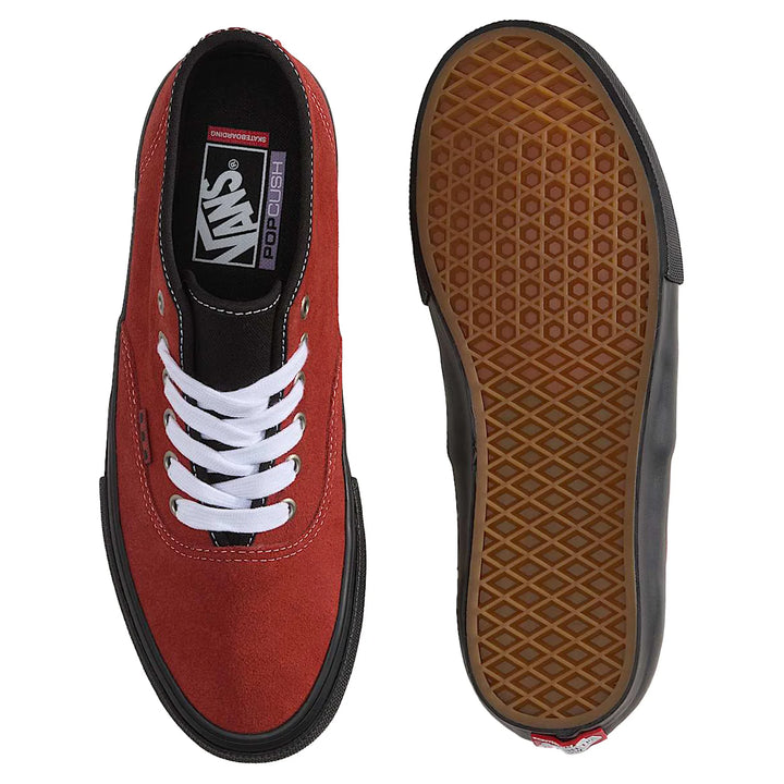 Vans Skate Authentic Mid Poppy Ember Red