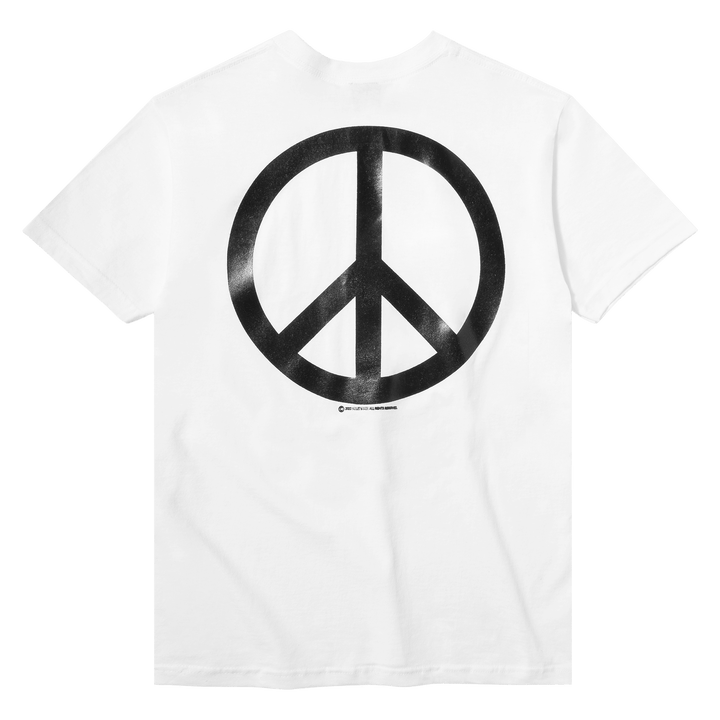 Violet Peace Tee White