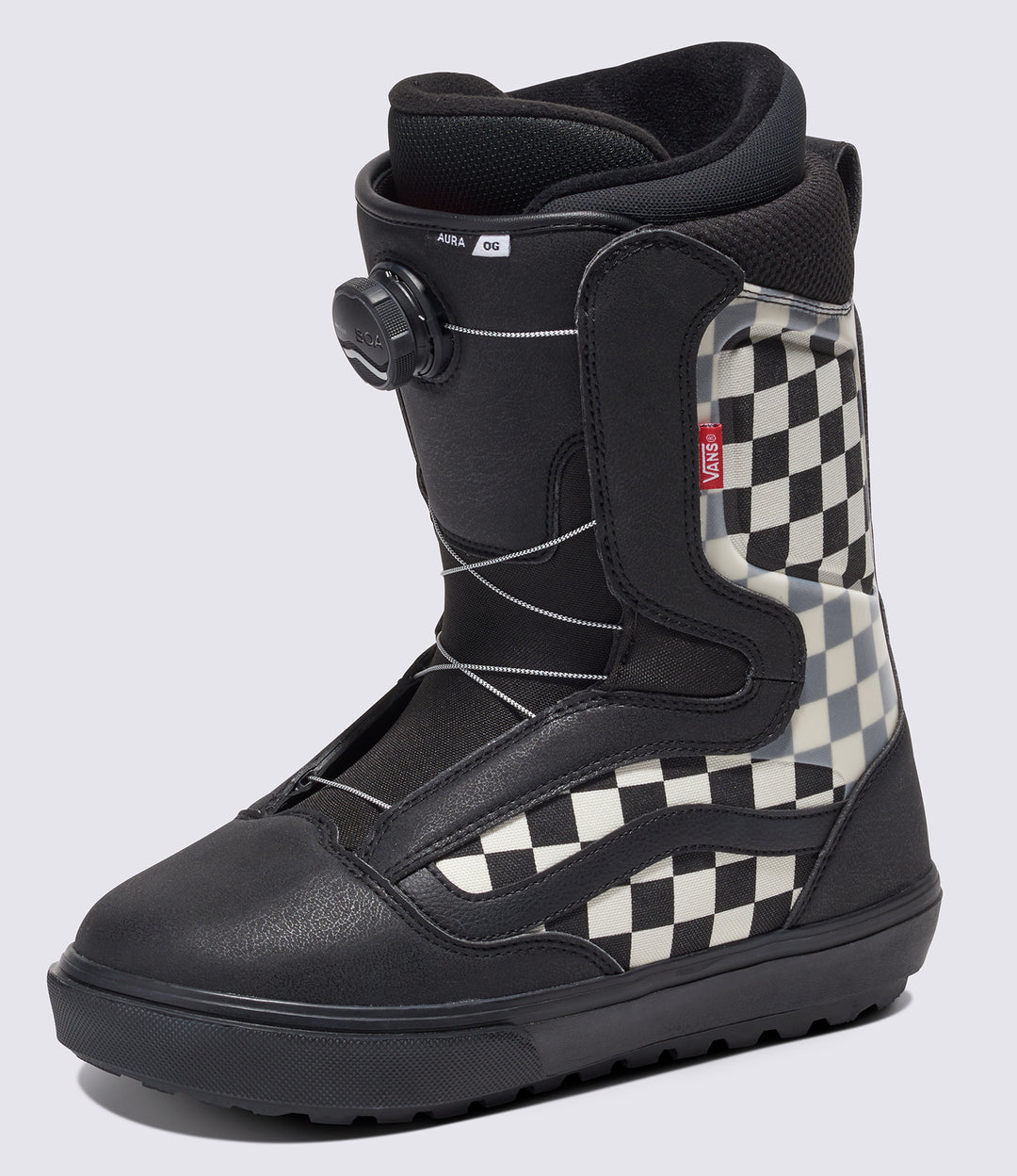 Vans Aura OG Snowboard Boot Black/Checkerboard