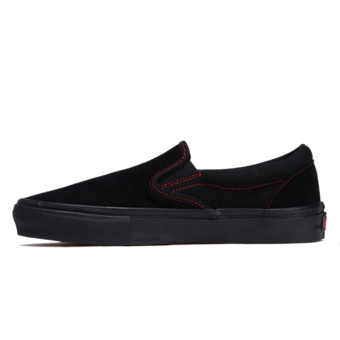Vans Skate Slip On Black/Black/Red