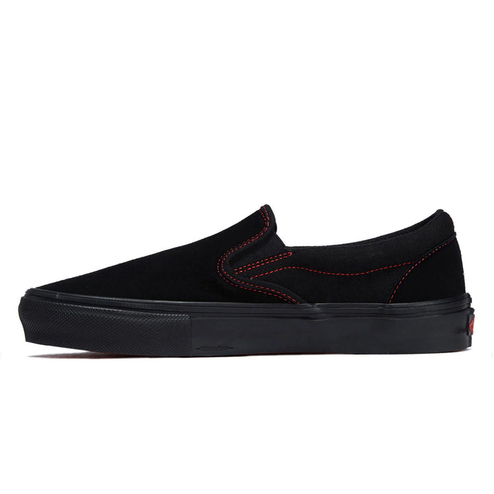 Vans Skate Slip On Black/Black/Red