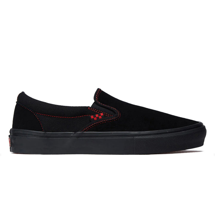 Vans Skate Slip On Black/Black/Red