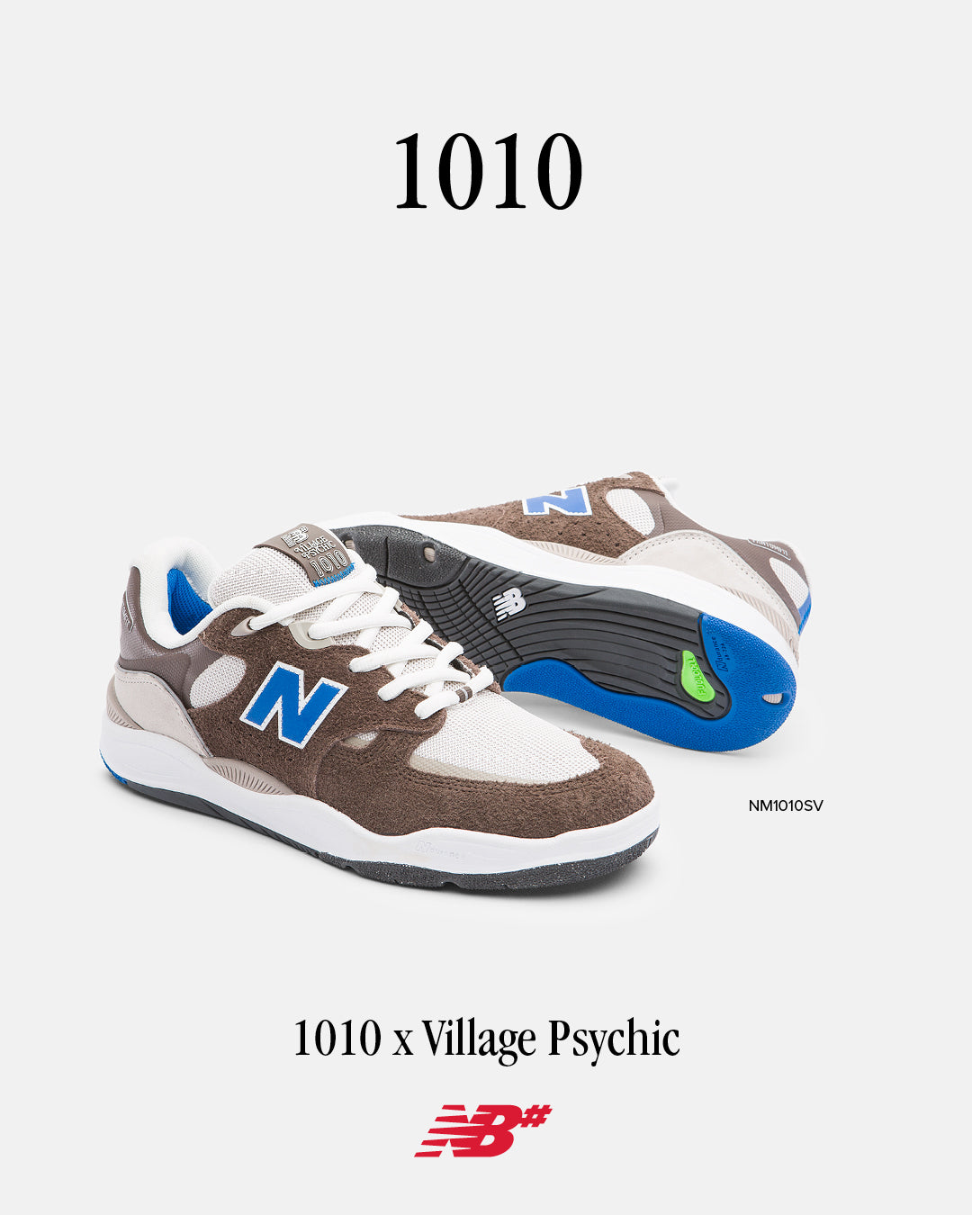 New Balance Tiago 1010 x Village Psychic Brown/Blue/White