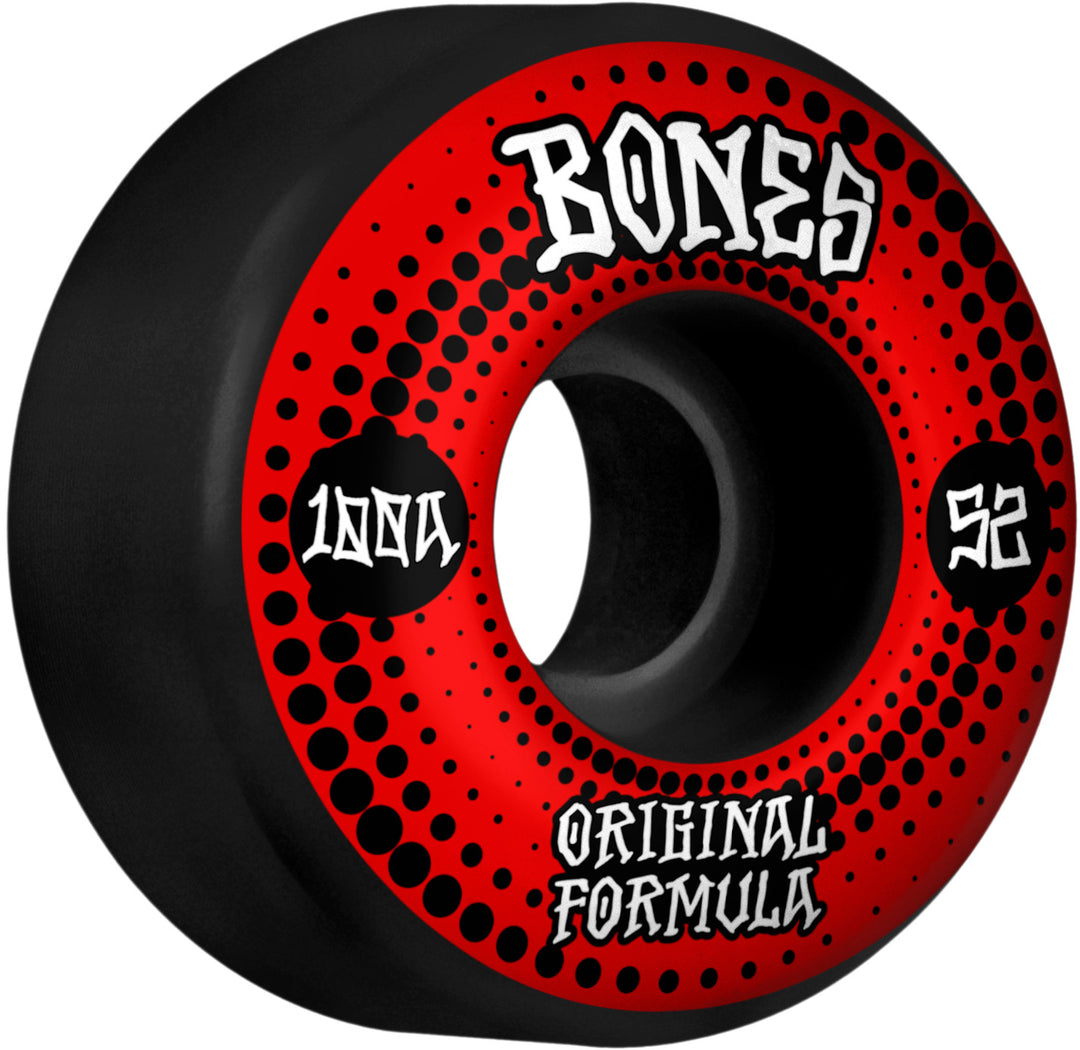 Bones OG Formula V4 Wide Wheels Black 100A 52mm