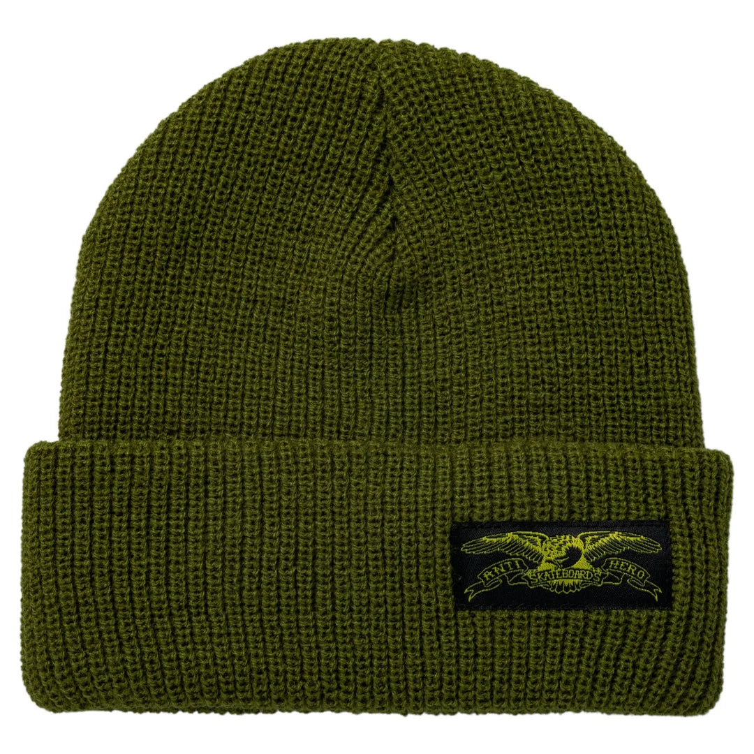 Anti-Hero Stock Eagle Cuff Beanie Olive