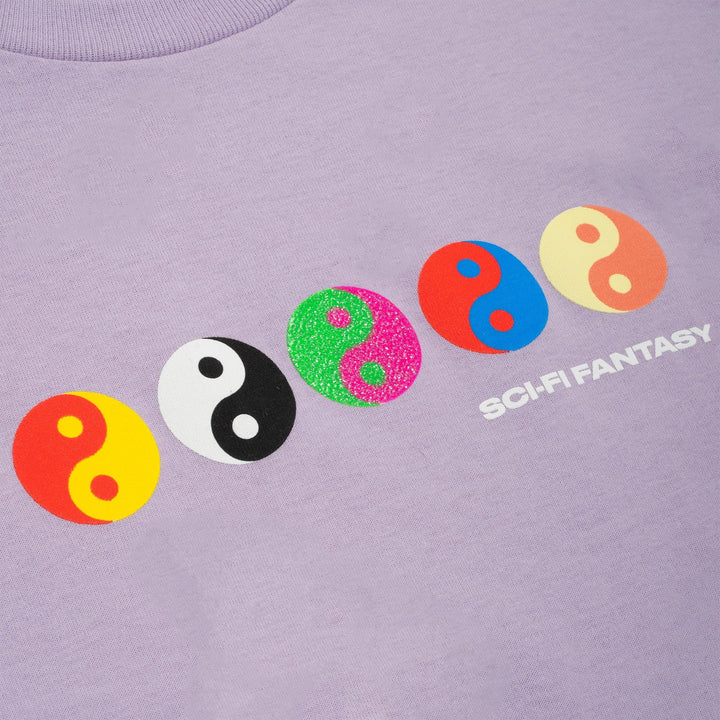 Sci-Fi Fantasy Yin Yang T-Shirt - Orchid