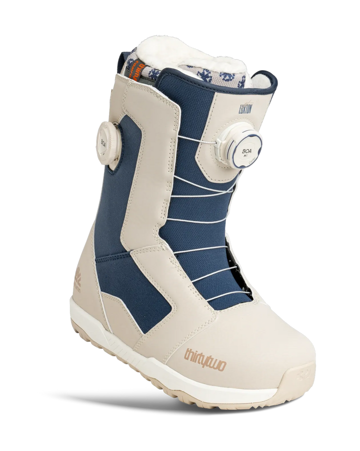 ThirtyTwo Women's Luxton x Autumn STW Double Boa Snowboard Boots Tan/Blue