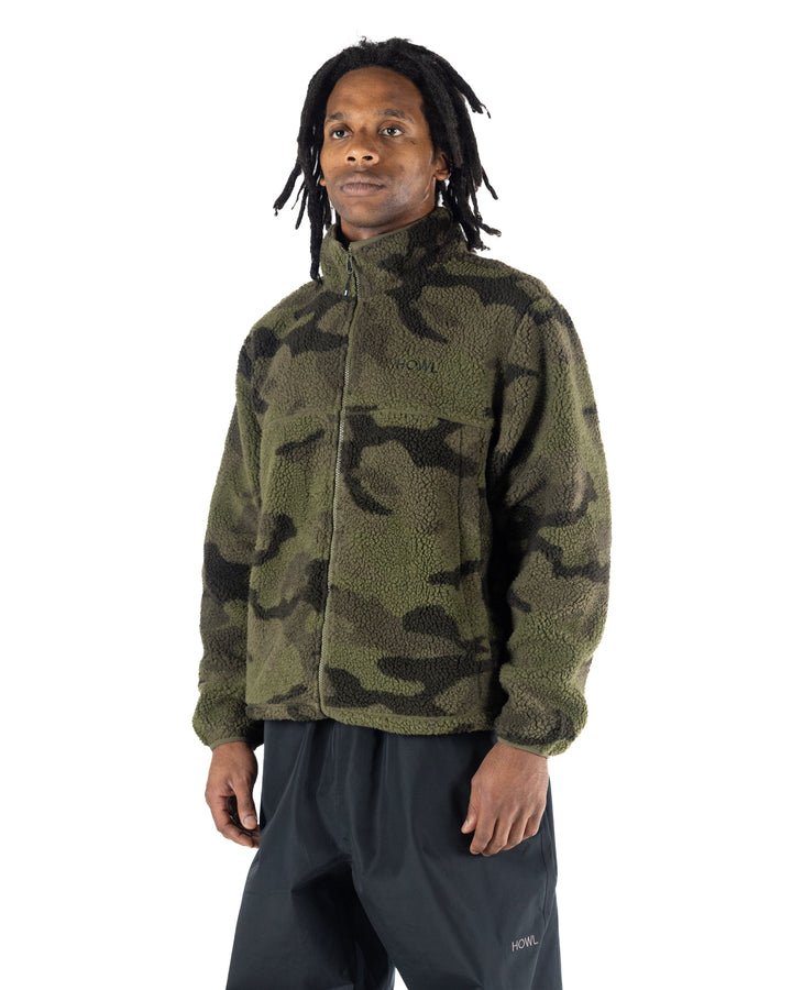 Howl Berber Fleece Washed Camo