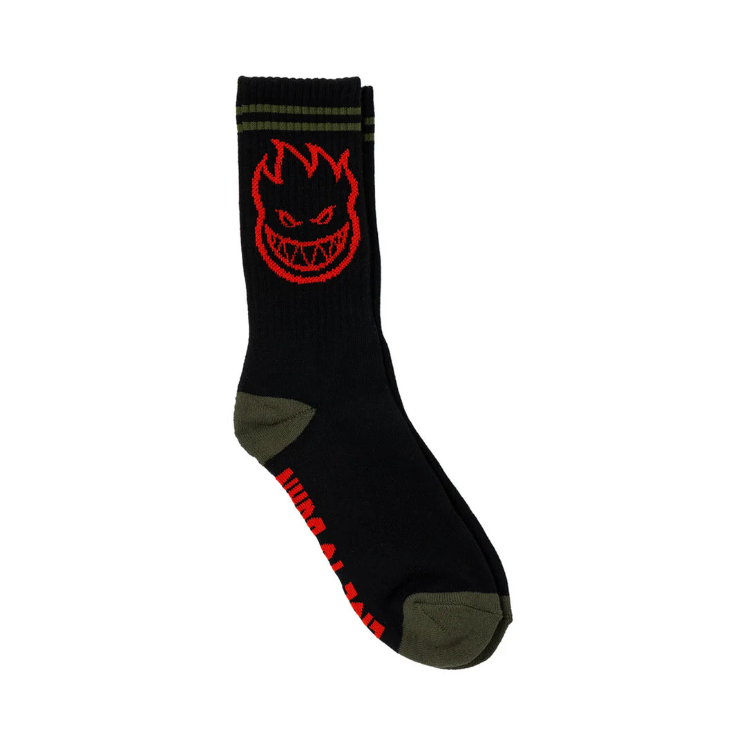 Spitfire Bighead Socks Black/Olive/Red