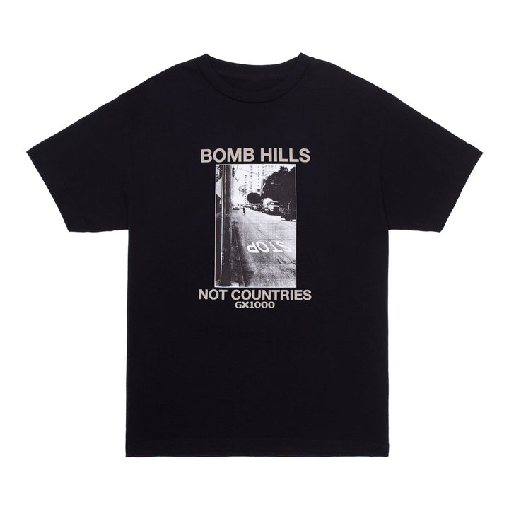 GX1000 Bomb Hills Not Countries T-Shirt Black/Grey