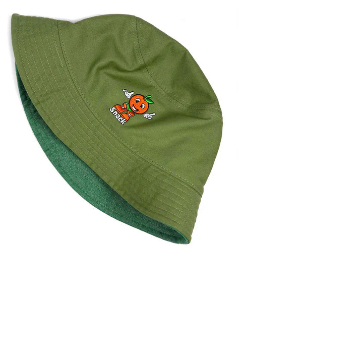 Snack Citrus Reversible Bucket Hat Olive/Jade