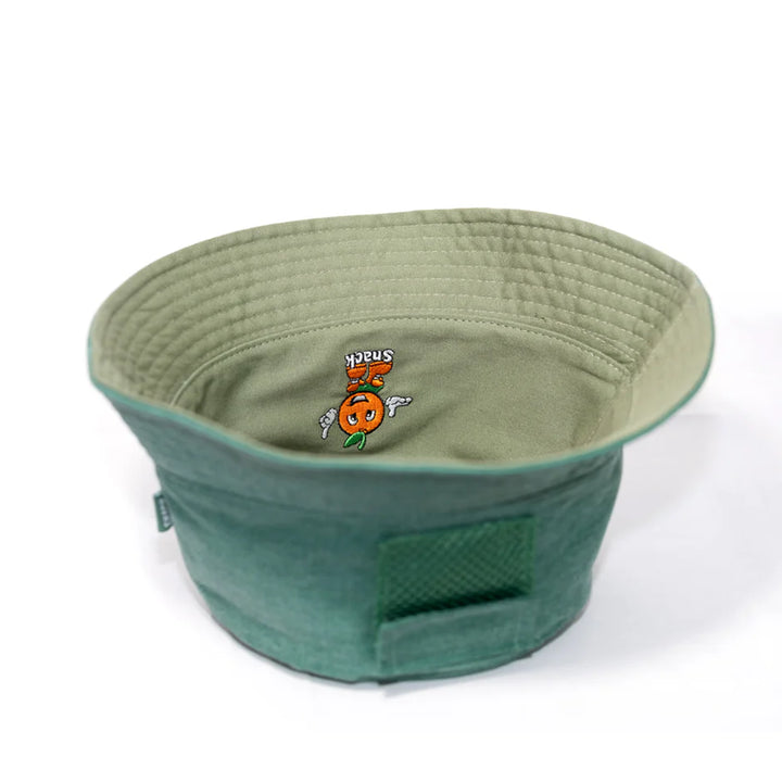 Snack Citrus Reversible Bucket Hat Olive/Jade