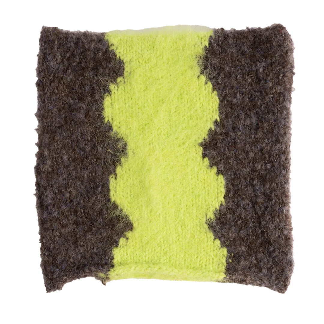 Lampshade Ribbon Square Beanie Grey/Fluoro