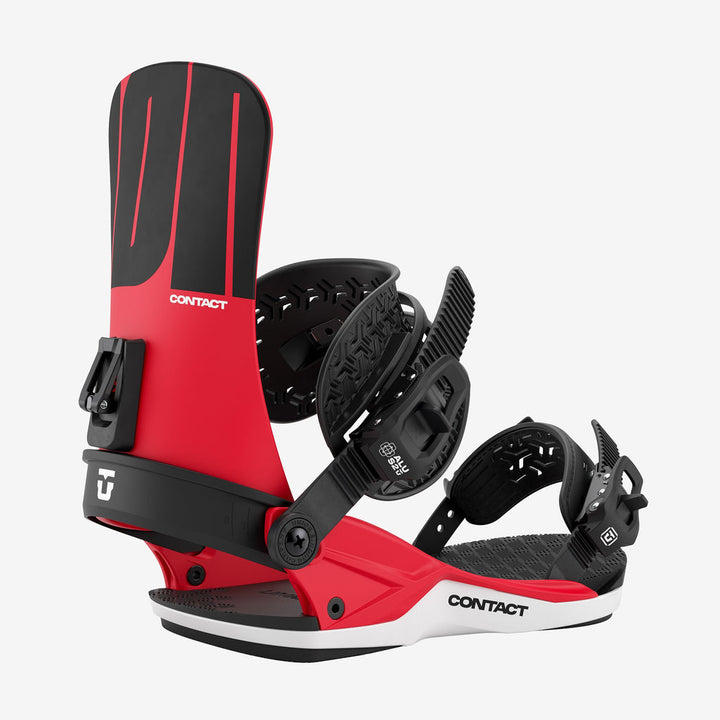 Union Contact Snowboard Bindings Red