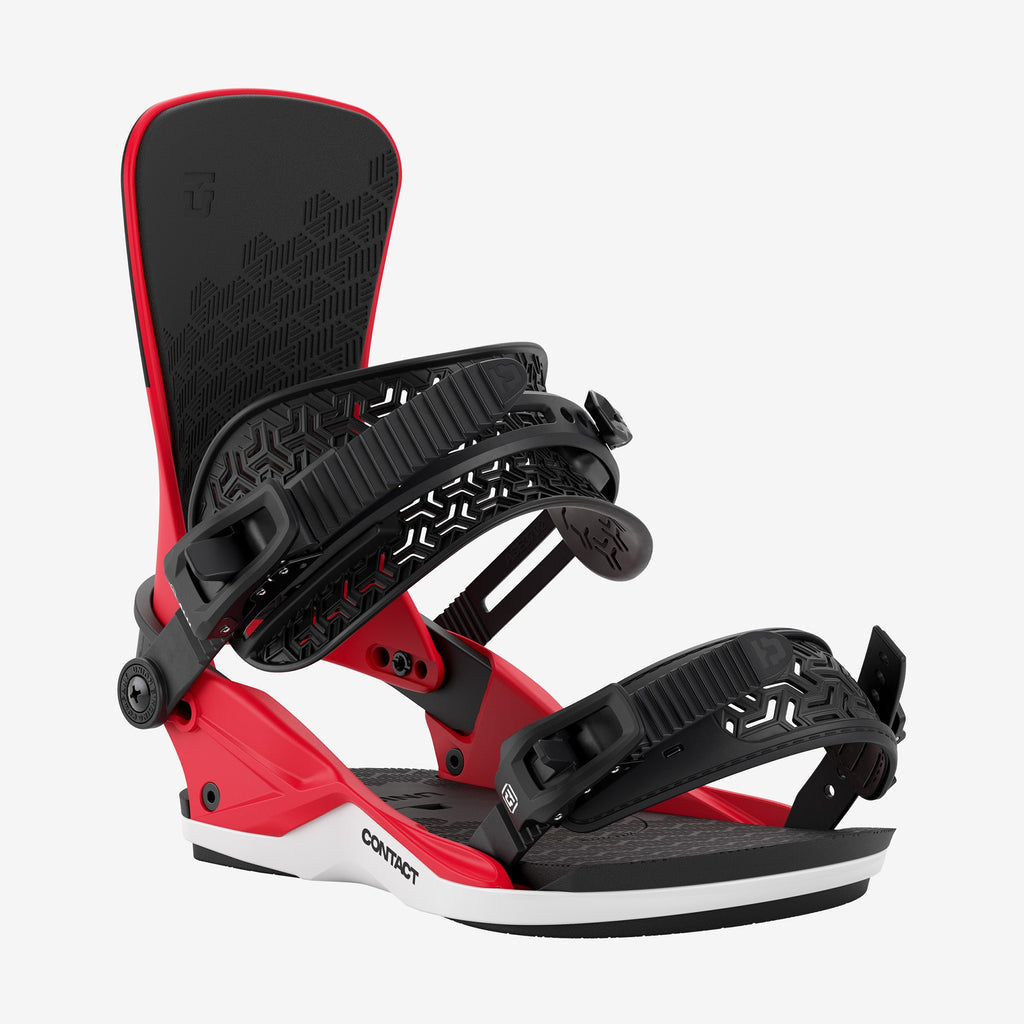 Union Contact Snowboard Bindings Red