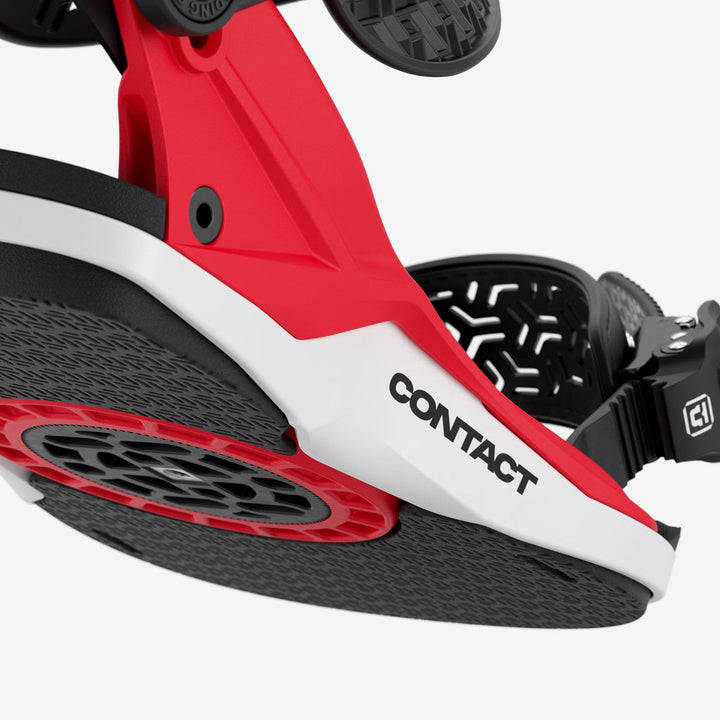 Union Contact Snowboard Bindings Red